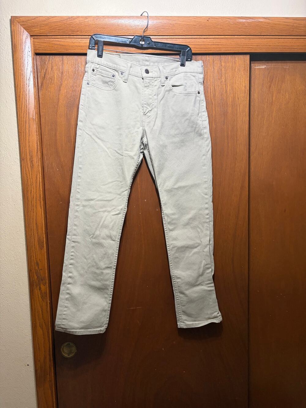 Levi's 511 Men's W32 L30 Khaki Denim Jeans Slim Fit Tan Stretch